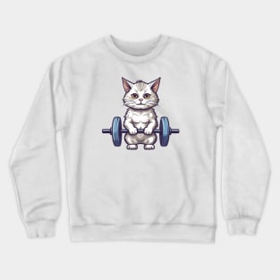 Gym Cat Crewneck Sweatshirt